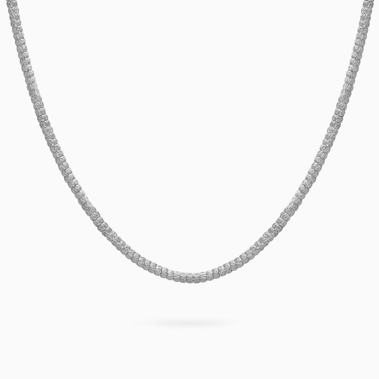Gold Botticelle Medium Necklace, White Gold