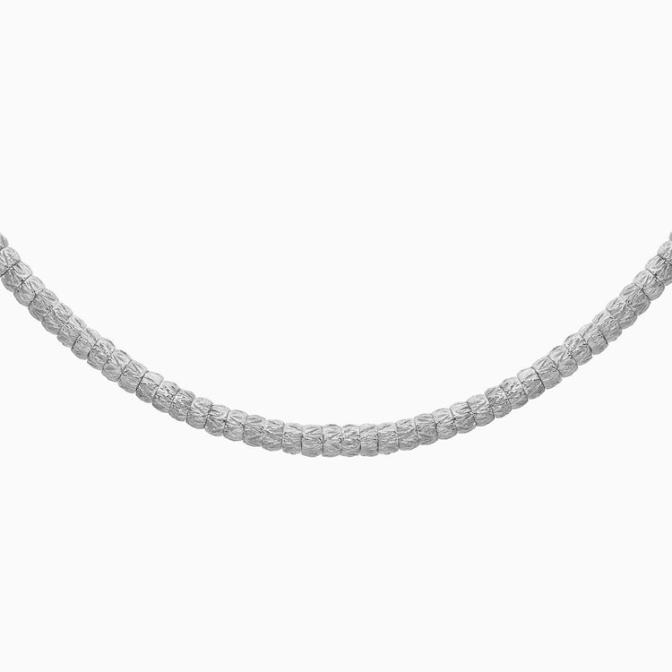 Gold Botticelle Medium Necklace, White Gold