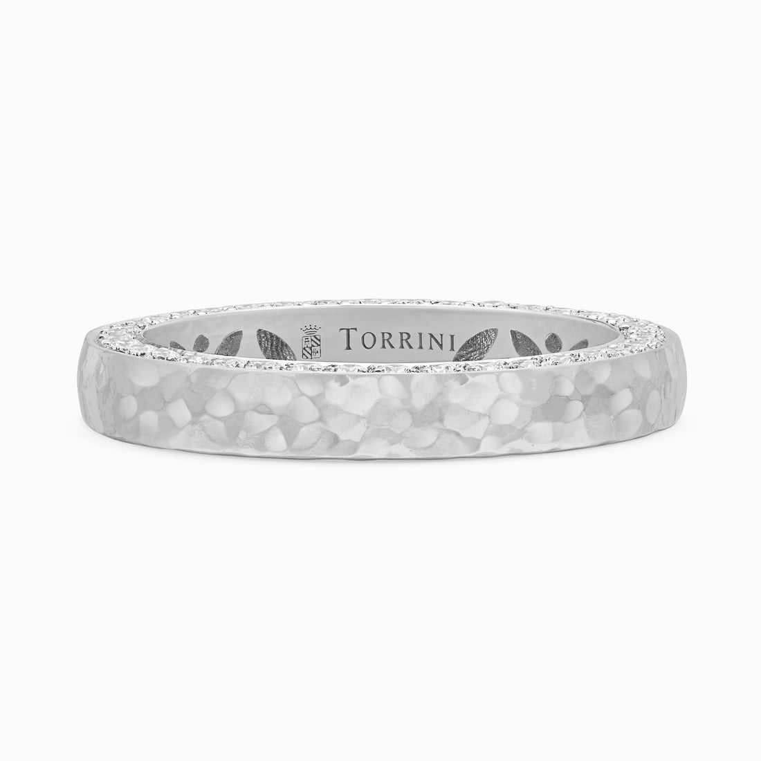Torrini Classic Ring with Diamonds, 3.5mm – Double Row, Platinum