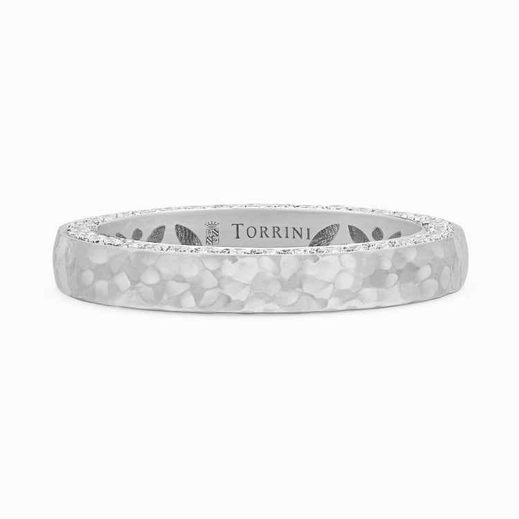 Torrini Classic Ring with Diamonds, 3.5mm – Double Row, Platinum