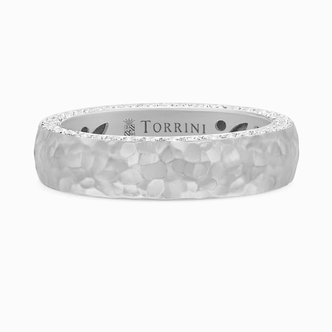 Torrini Classic Ring with Diamonds, 5mm – Double Row, Platinum