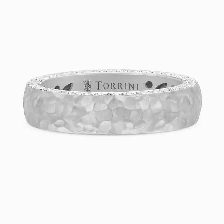 Torrini Classic Ring with Diamonds, 5mm – Double Row, Platinum