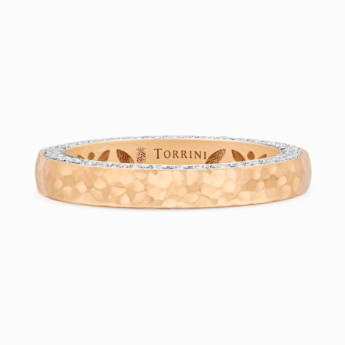 Torrini Classic Ring with Diamonds, 3.5mm – Double Row, Rose Gold