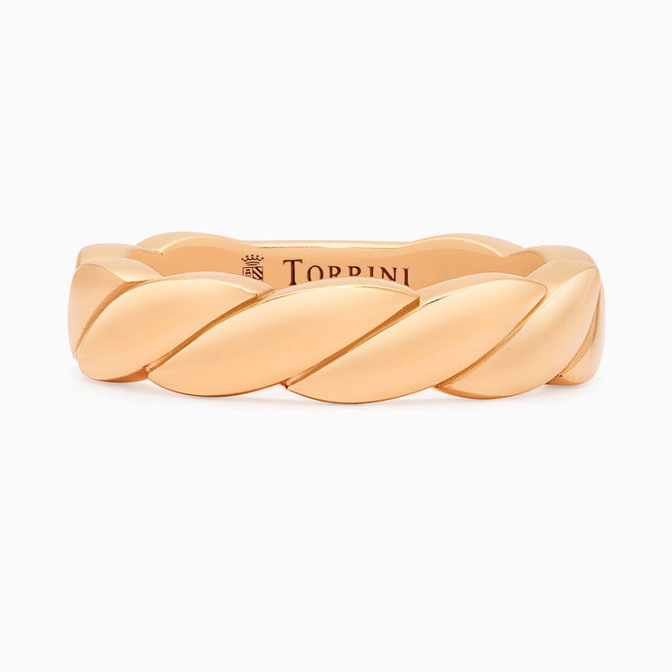 Gold Onda Ring, Rose Gold