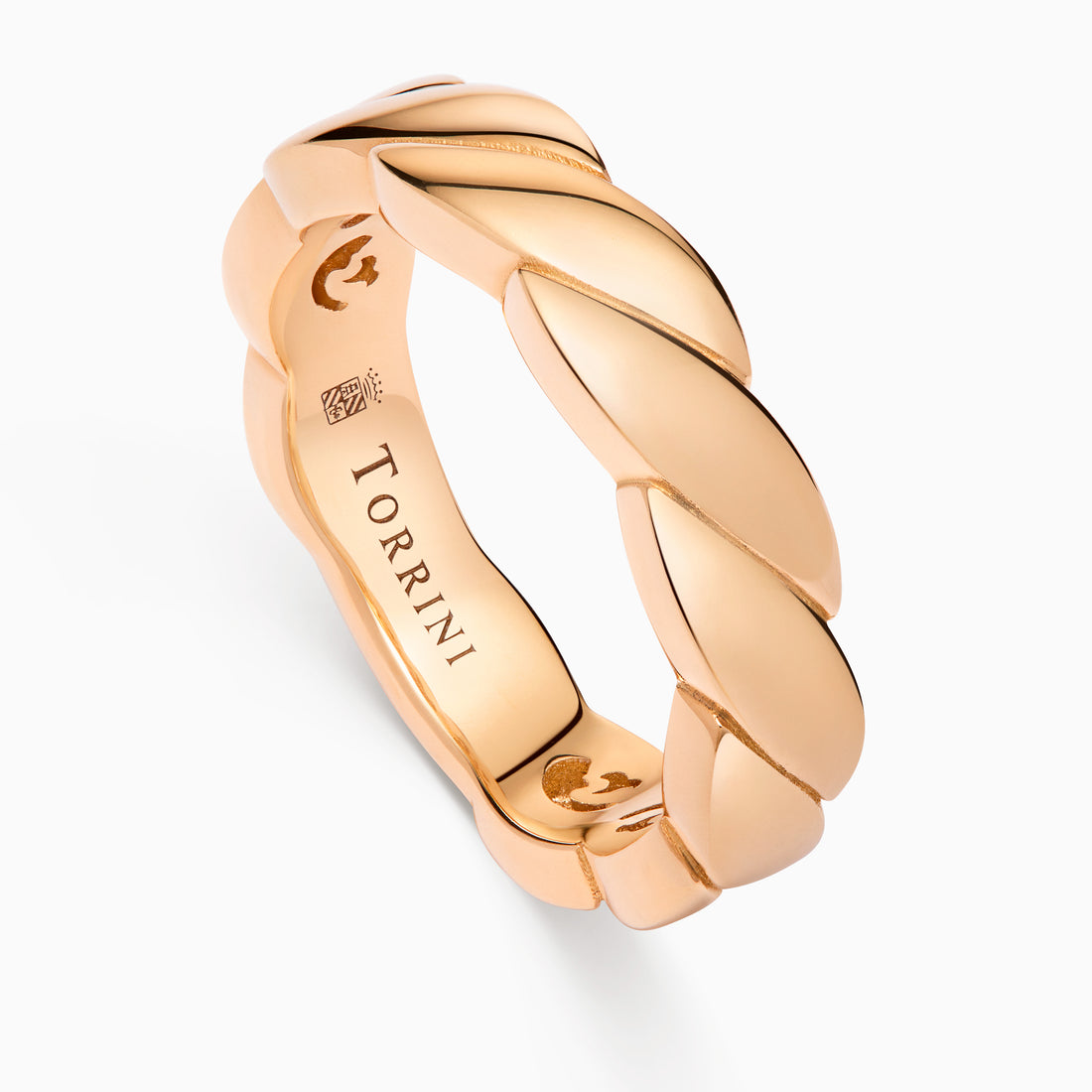 Gold Onda Ring, Rose Gold