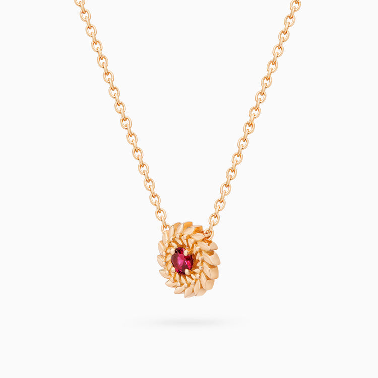 Ruby Alloro Small Necklace, Rose Gold