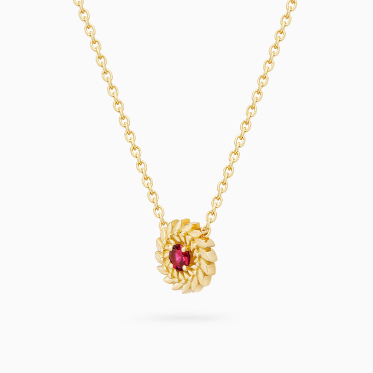 Ruby Alloro Small Necklace, Yellow Gold