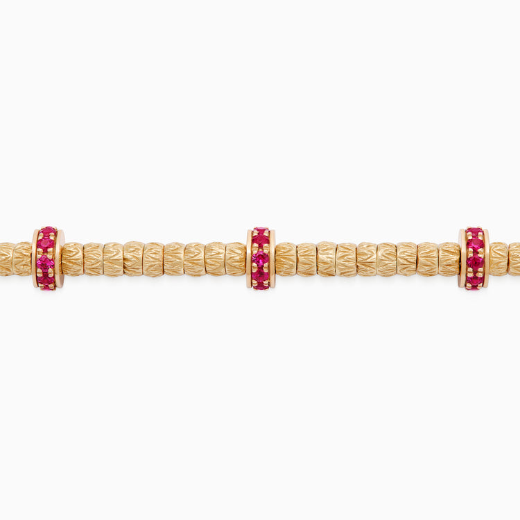 Ruby Botticelle Medium Bracelet, Rose Gold