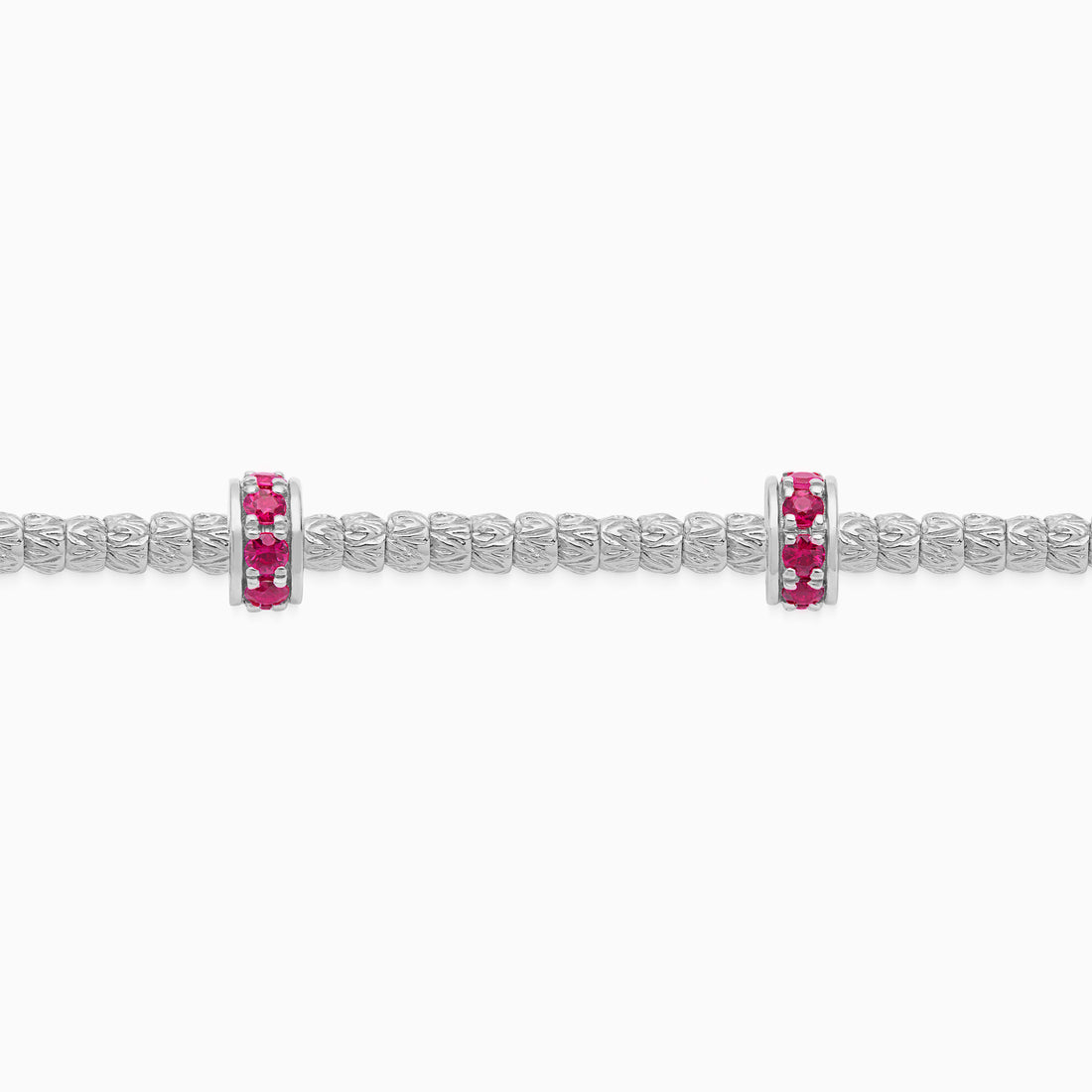 Ruby Botticelle Small Bracelet, White Gold