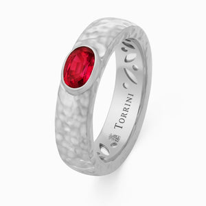 Ruby Torrini Classic Ring, platinum