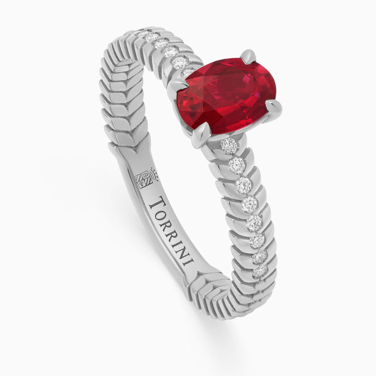 Ruby Alloro Griffe Medium, platinum