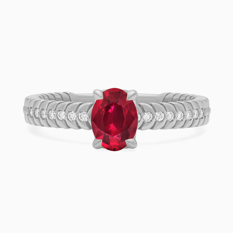 Ruby Alloro Griffe Medium, platinum