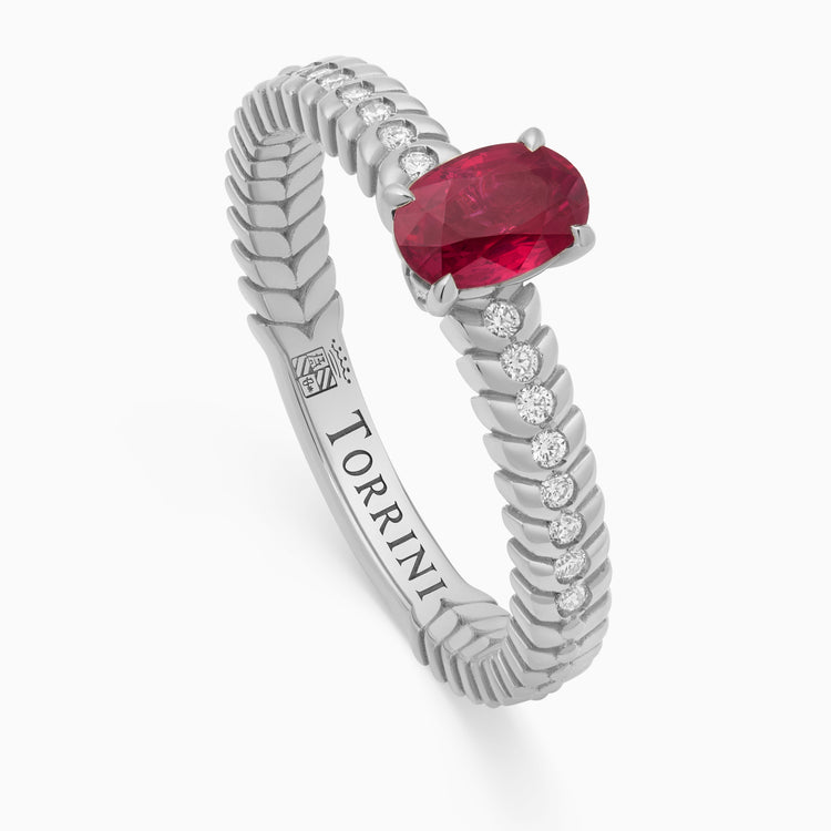 Ruby Alloro Griffe Small, platinum
