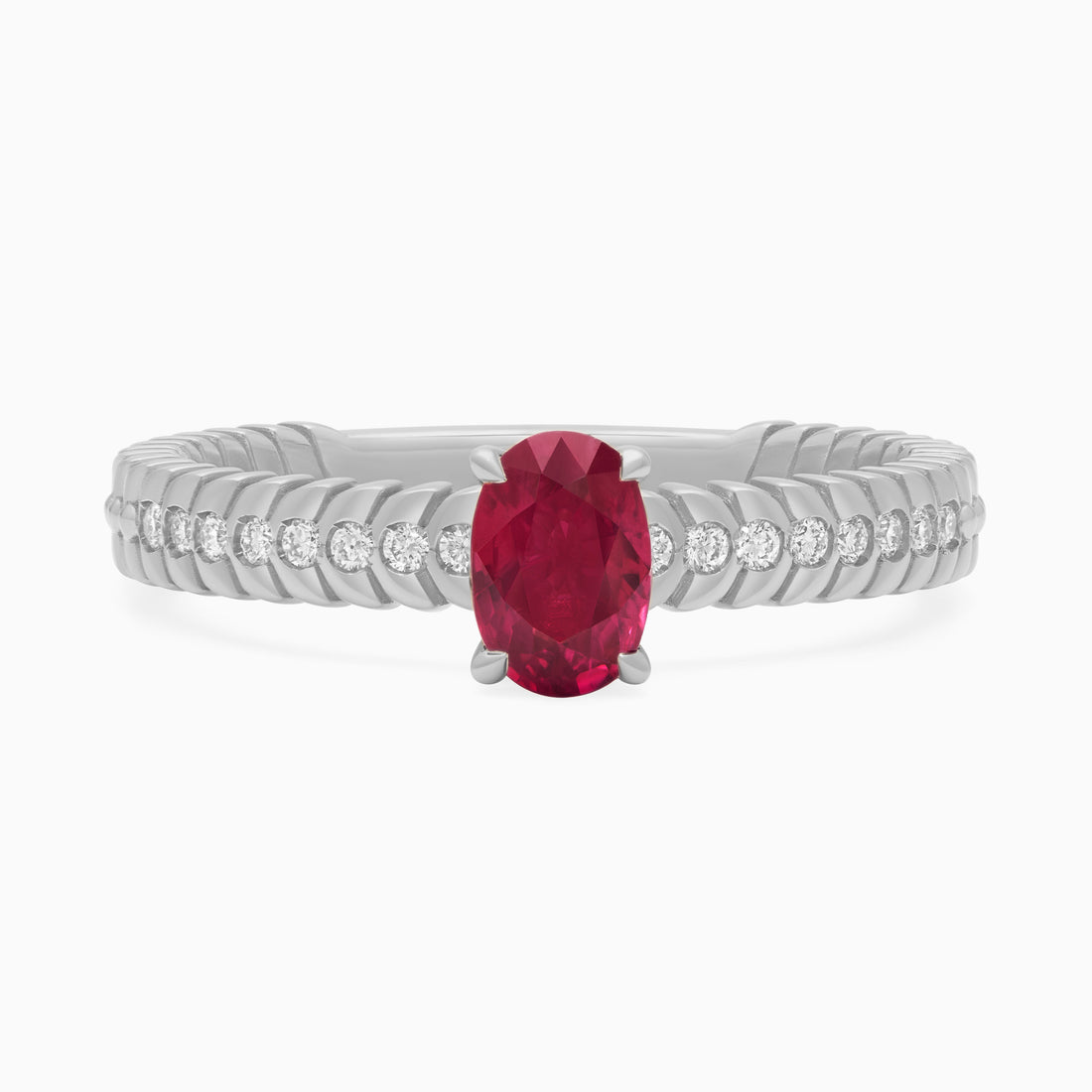 Ruby Alloro Griffe Small, platinum