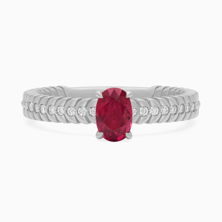 Ruby Alloro Griffe Small, platinum