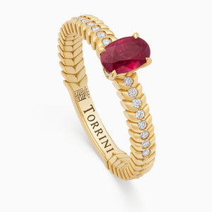 Ruby Alloro Griffe Small, yellow gold