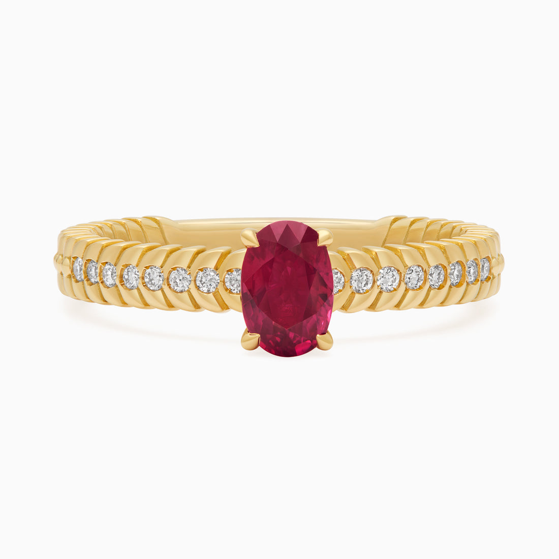 Ruby Alloro Griffe Small, yellow gold