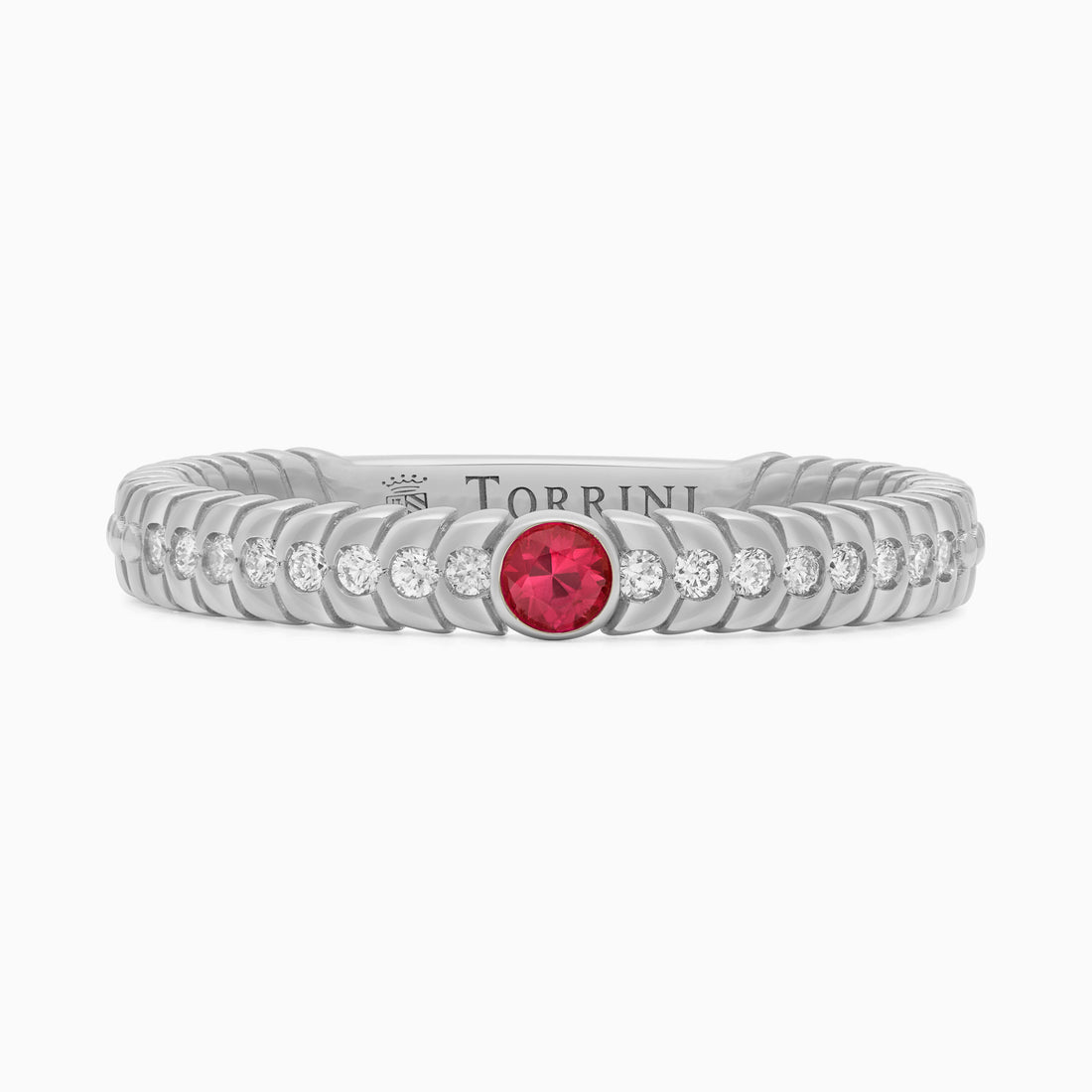 Ruby Alloro Classic with diamonds, platinum