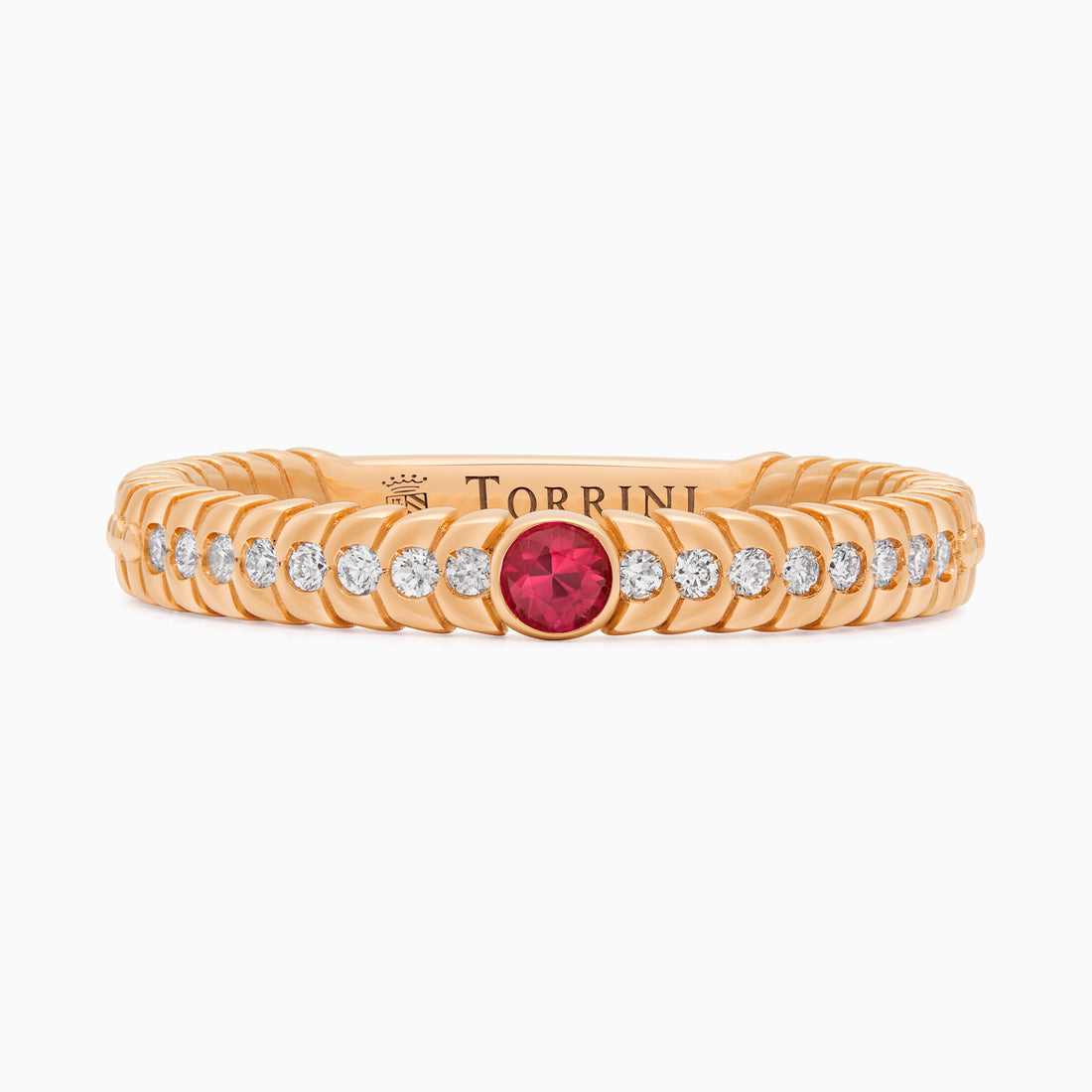 Ruby Alloro Classic with diamonds, rose gold