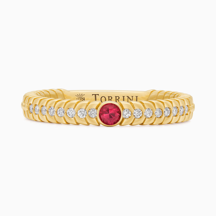Ruby Alloro Classic with diamonds, yellow gold