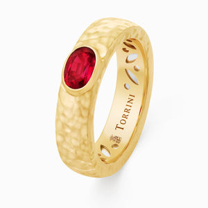 Ruby Torrini Classic Ring, yellow gold