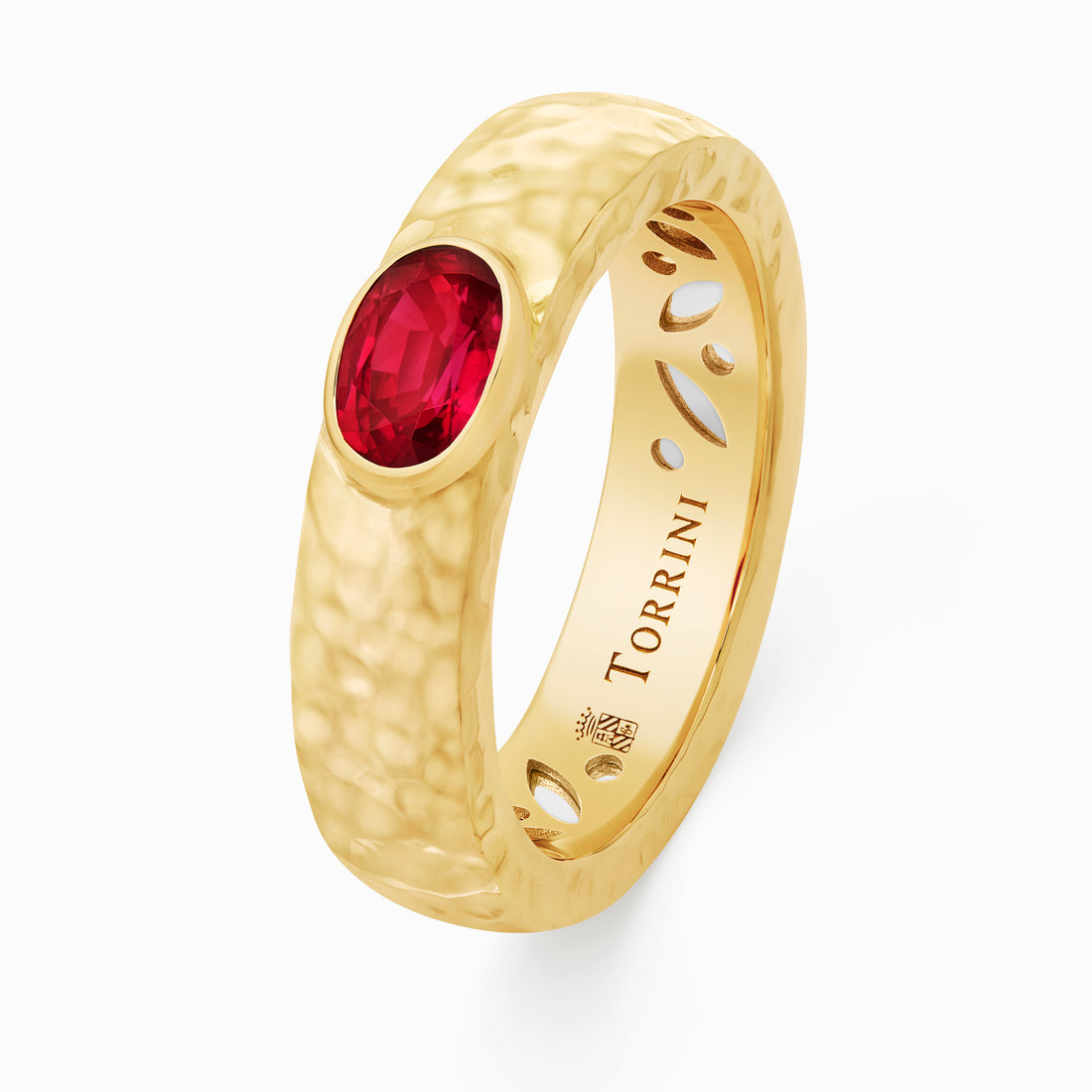 Ruby Torrini Classic Ring, yellow gold