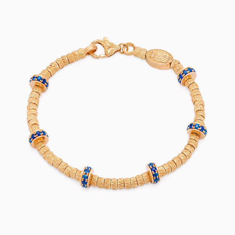 Sapphire Botticelle Medium Bracelet, Rose Gold