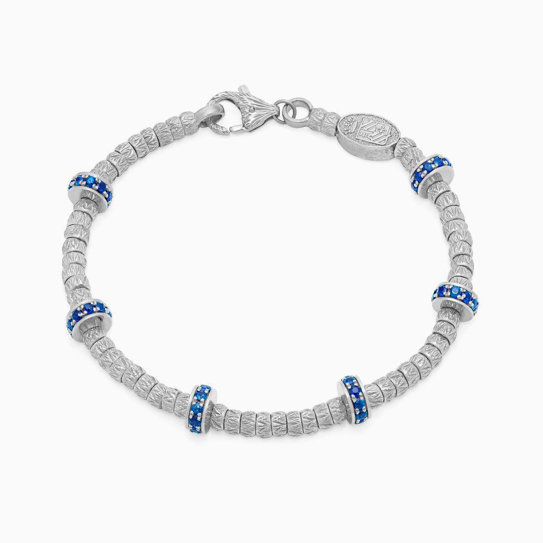 Sapphire Botticelle Medium Bracelet, White Gold