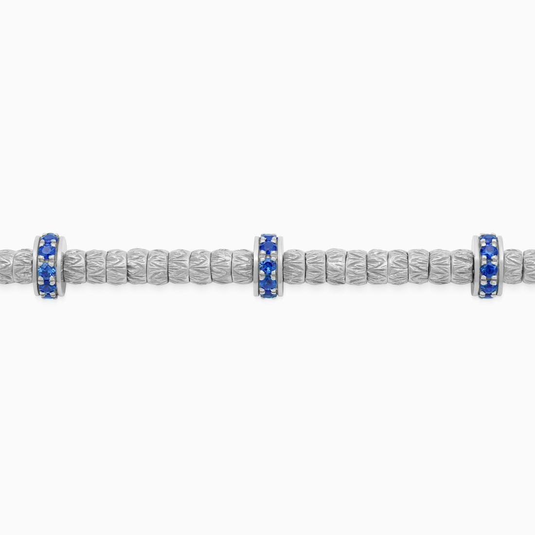 Sapphire Botticelle Medium Bracelet, White Gold