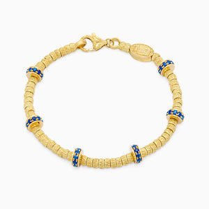 Sapphire Botticelle Medium Bracelet, Yellow Gold