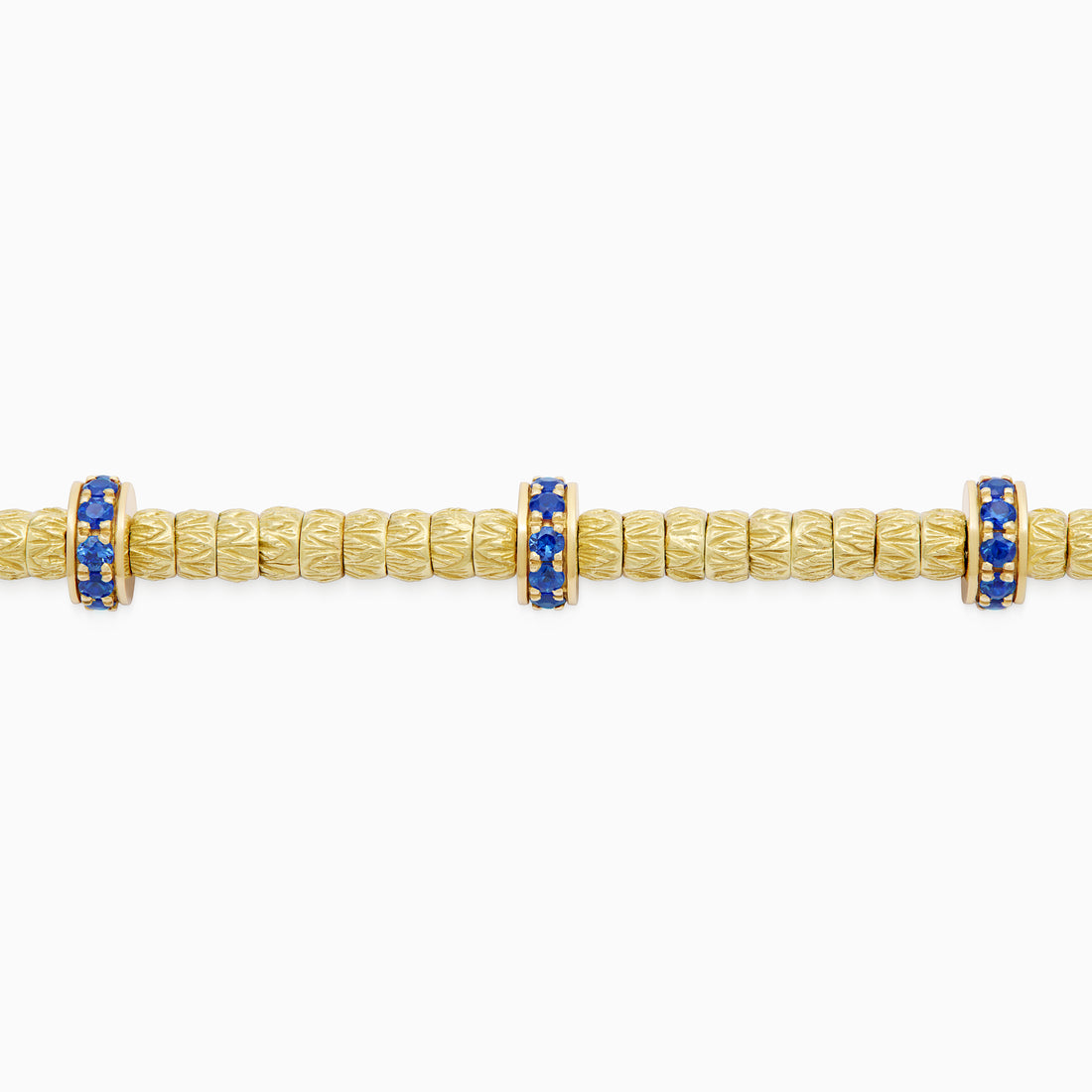 Sapphire Botticelle Medium Bracelet, Yellow Gold