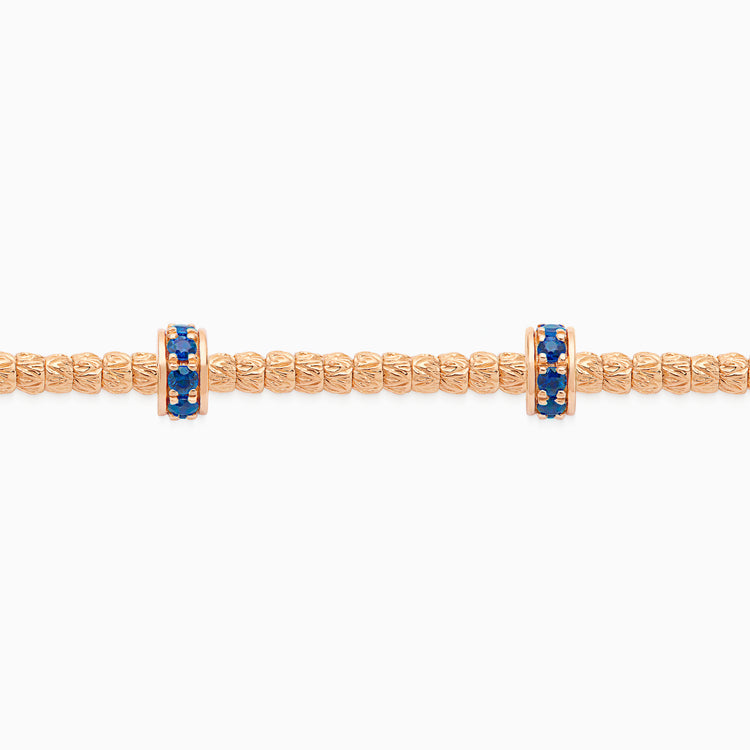 Sapphire Botticelle Small Bracelet, Rose Gold