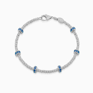 Sapphire Botticelle Small Bracelet, White Gold
