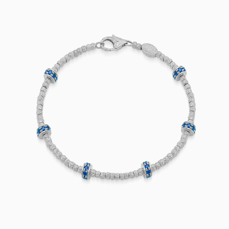 Sapphire Botticelle Small Bracelet, White Gold