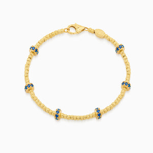 Sapphire Botticelle Small Bracelet, Yellow Gold
