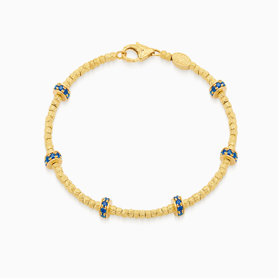 Sapphire Botticelle Small Bracelet, Yellow Gold