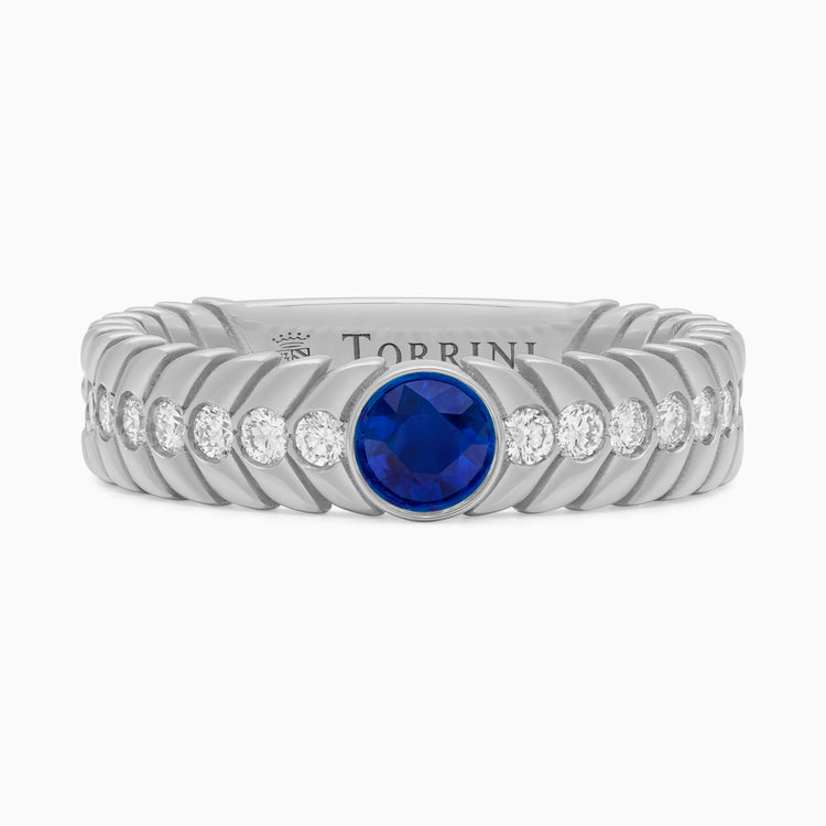 Sapphire Alloro Big with diamonds, platinum