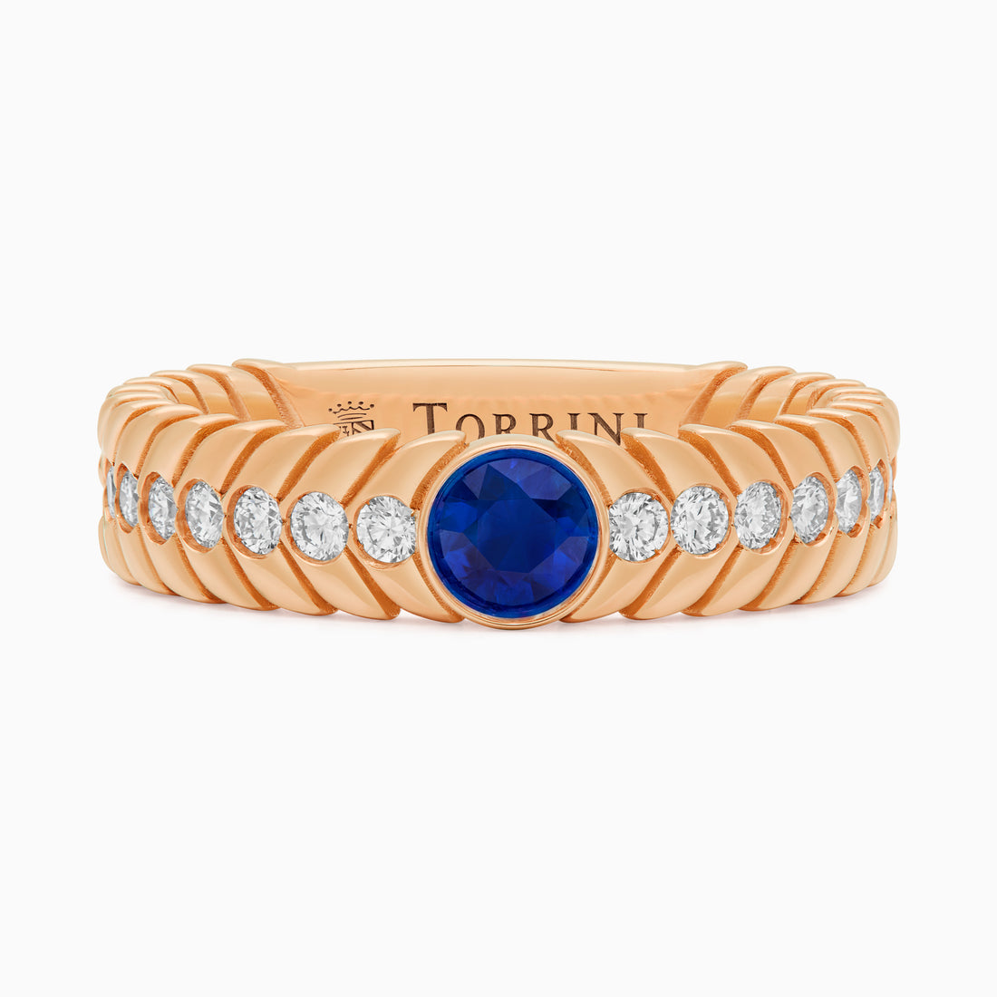 Sapphire Alloro Big with diamonds, rose gold