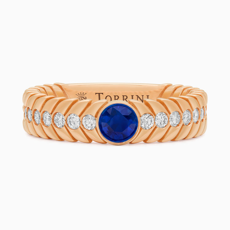 Sapphire Alloro Big with diamonds, rose gold