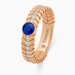 Sapphire Alloro Big with diamonds, rose gold