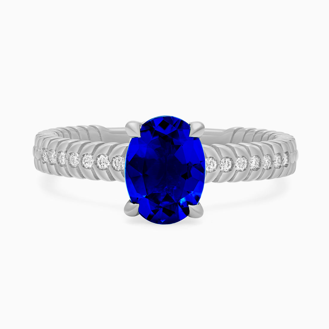 Sapphire Alloro Griffe Large, platinum