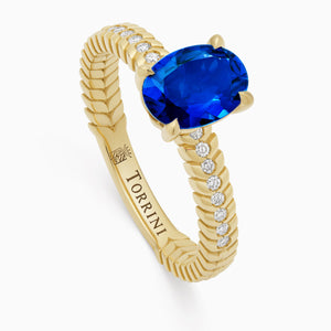 Sapphire Alloro Griffe Large, yellow gold