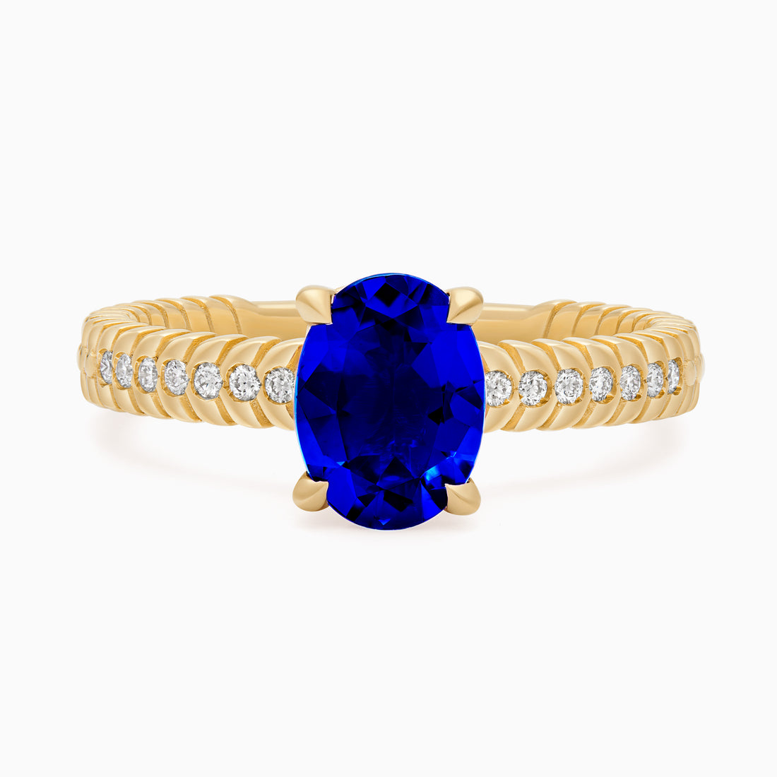 Sapphire Alloro Griffe Large, yellow gold