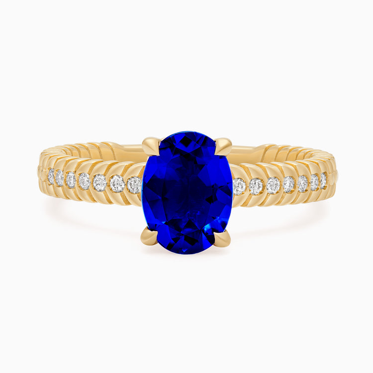 Sapphire Alloro Griffe Large, yellow gold