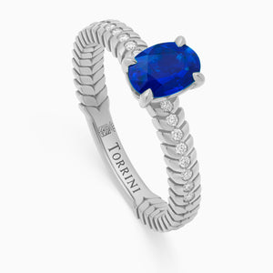 Sapphire Alloro Griffe Medium, platinum