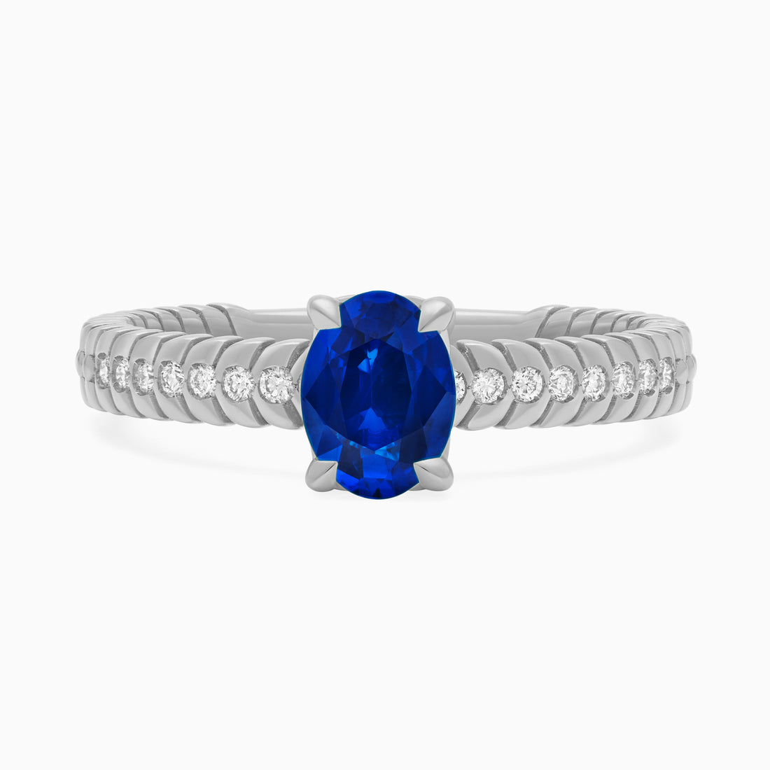 Sapphire Alloro Griffe Medium, platinum
