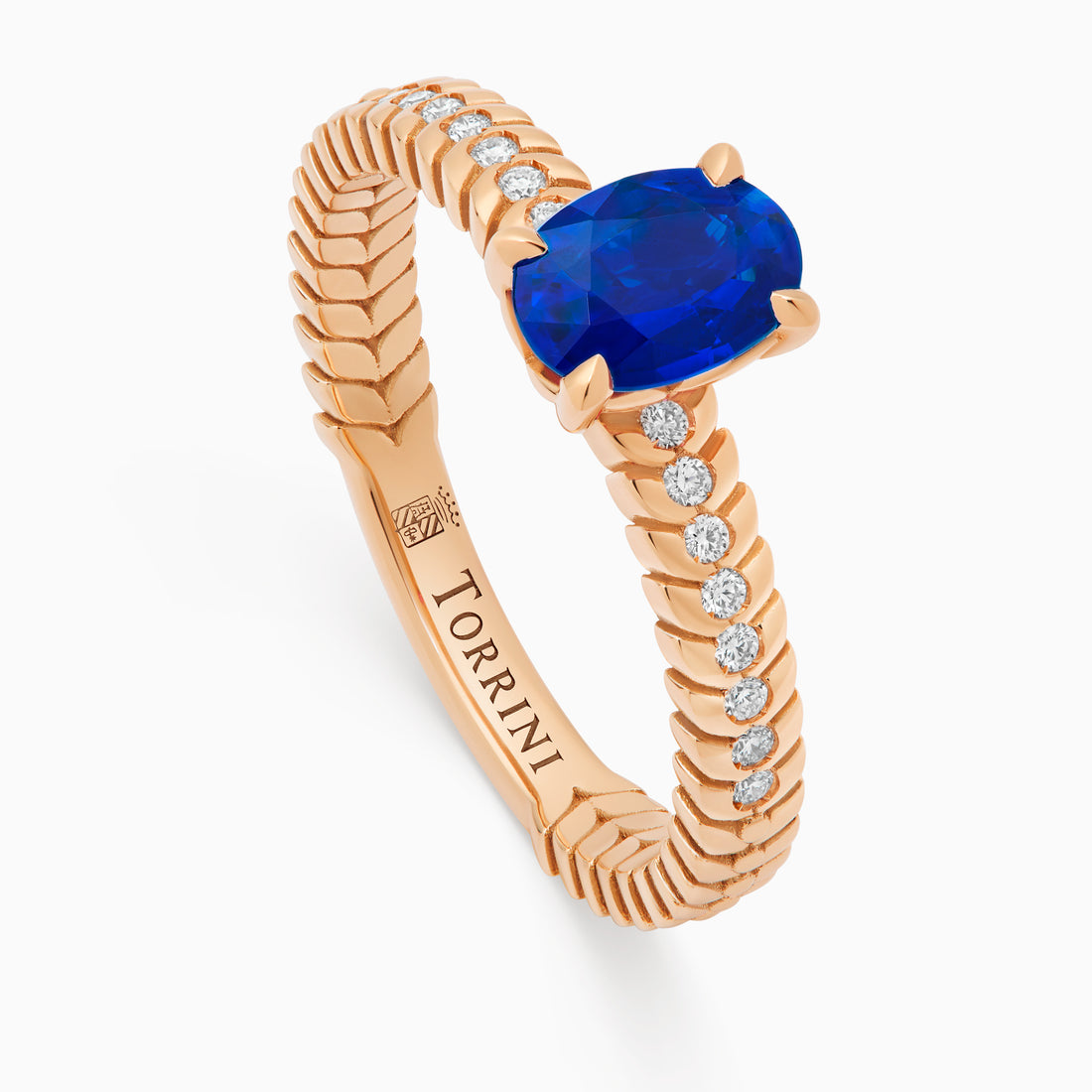Sapphire Alloro Griffe Medium, rose gold