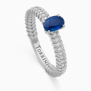 Sapphire Alloro Griffe Small, platinum