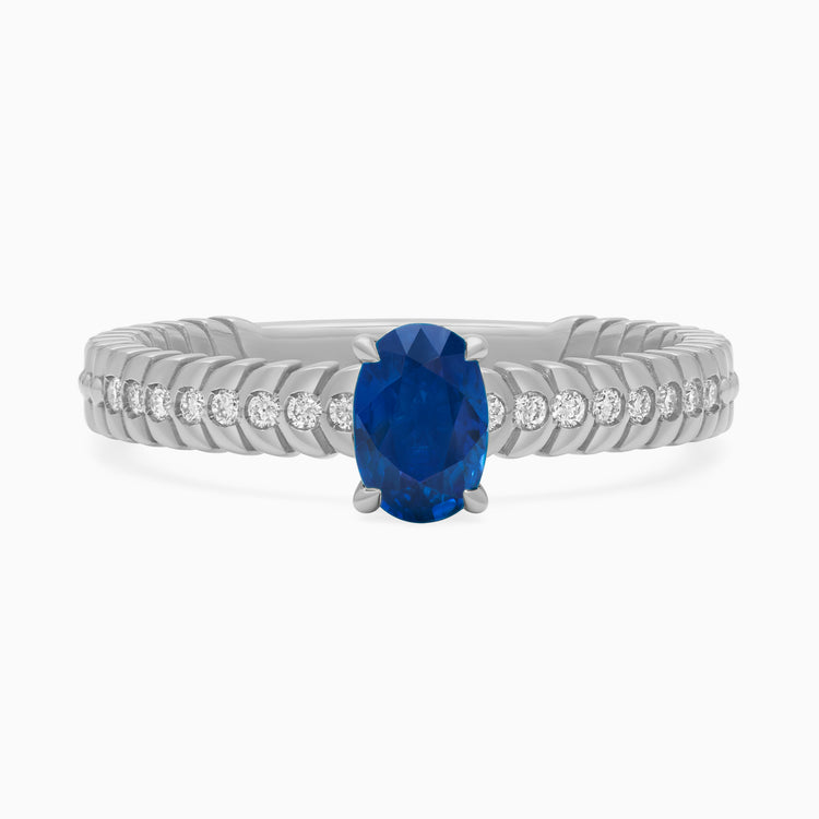 Sapphire Alloro Griffe Small, platinum