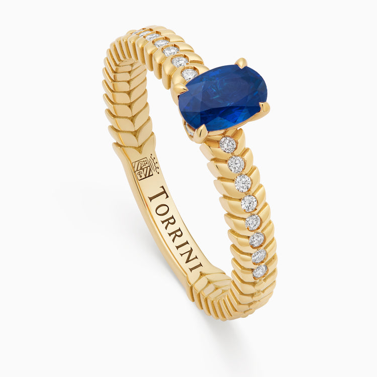 Sapphire Alloro Griffe Small, yellow gold